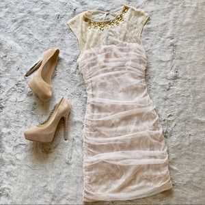 Bebe Lace Bodycon Mini Dress